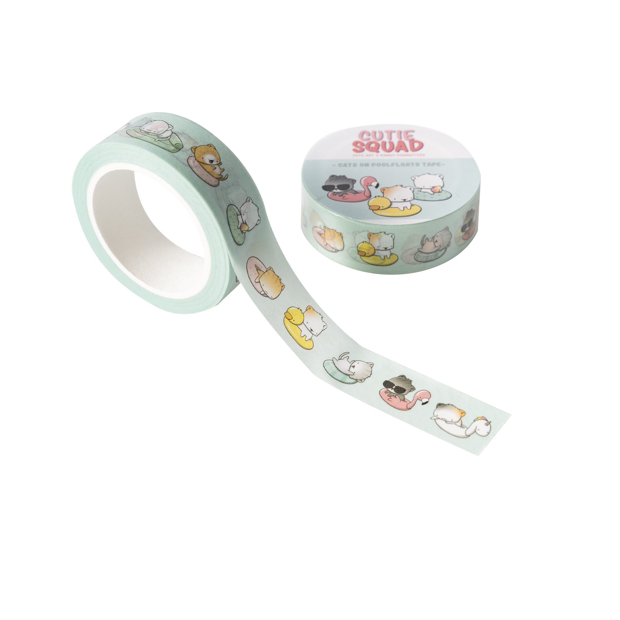 CutieSquad Washi Tape Poolfloat Cats