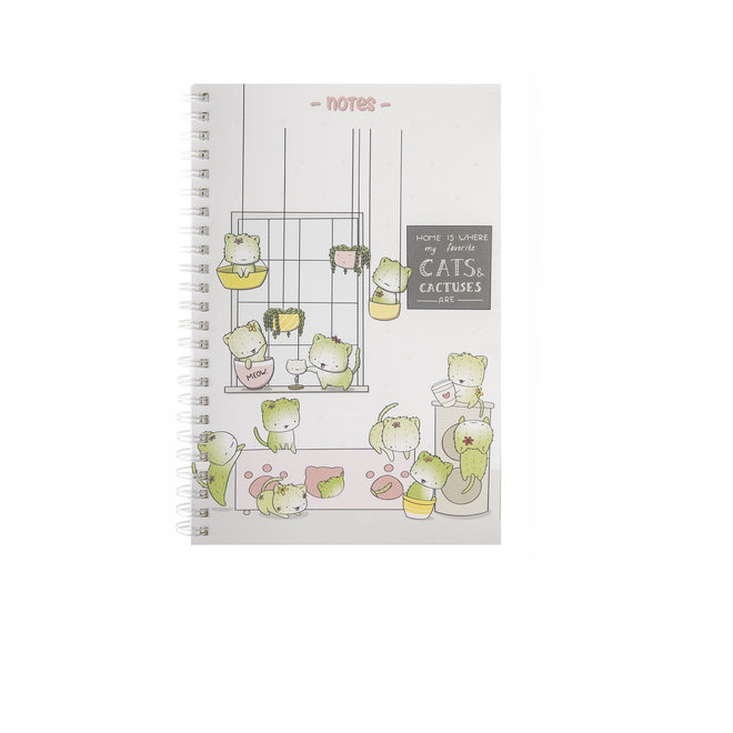 A5 Notebook - Cactus Cats