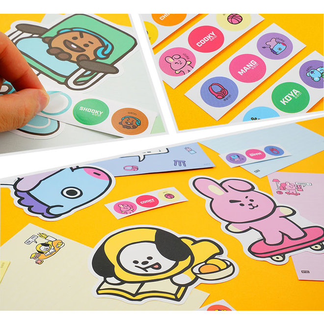 BT21 Briefpapier set met enveloppen en stickers - MANG