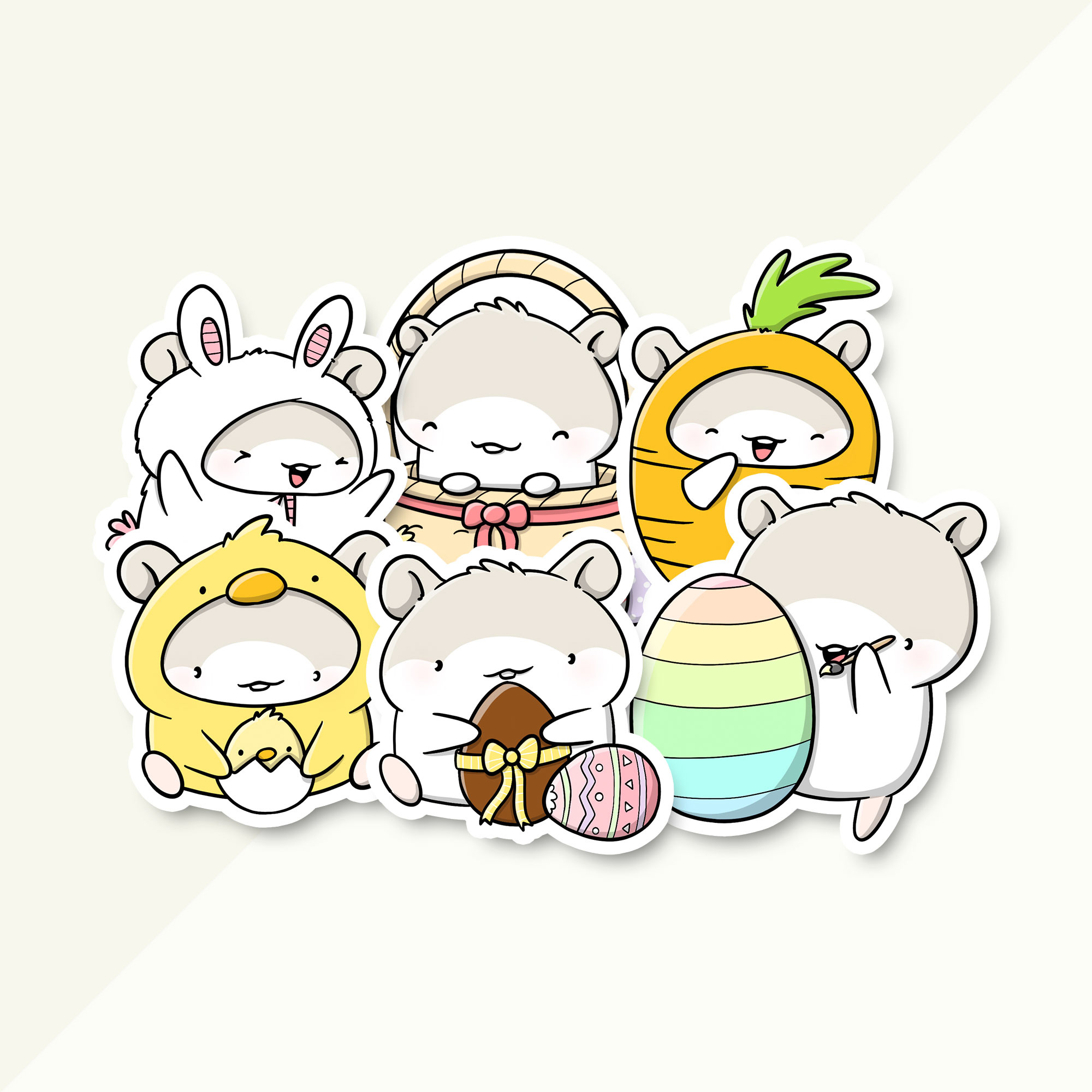CutieSquad Stickerset - Mo's Easter (LIMITED!)