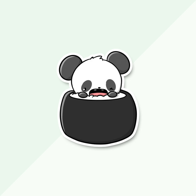 CutieSquad Sticker set - Sushi Pandas (LIMITED!)