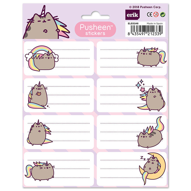 Pusheen labels - various