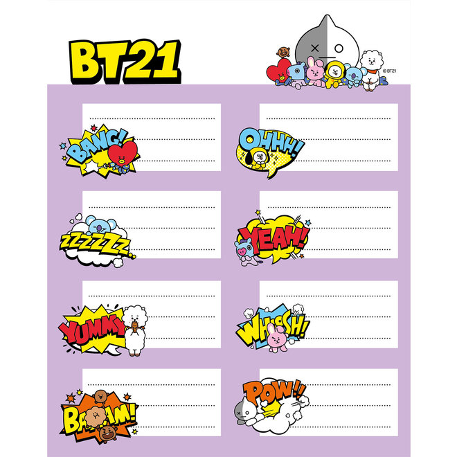 BT21 labels