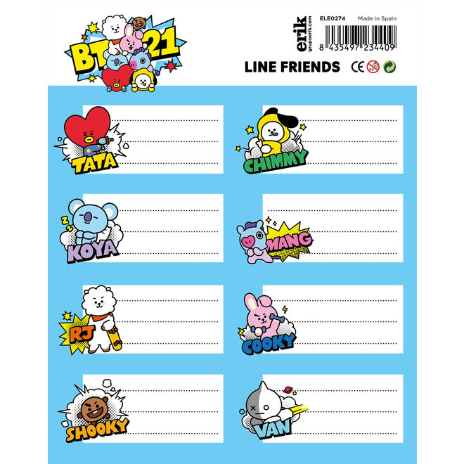 BT21 labels