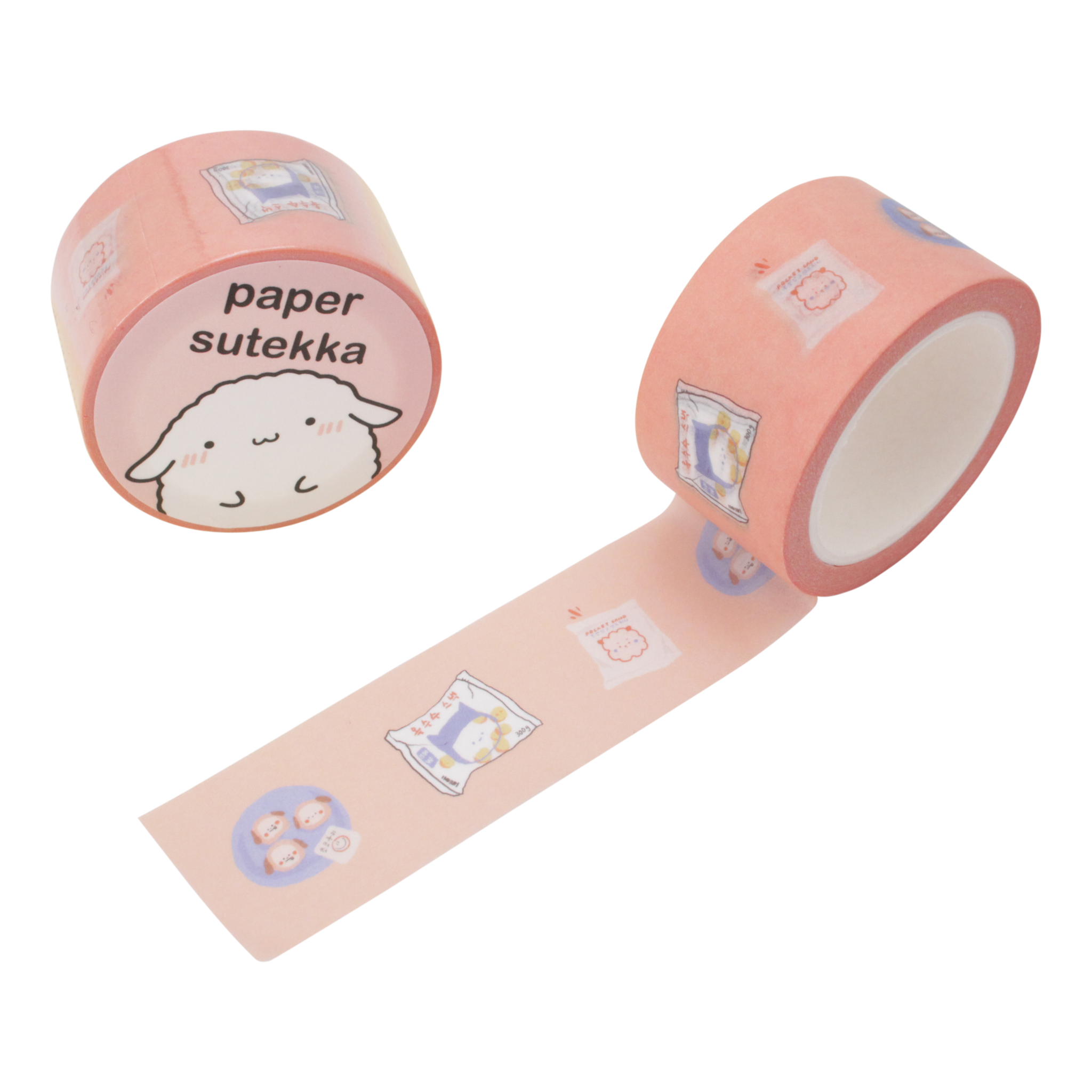Paper Sutekka Washi Tape - Yummy Snacks 25 mm