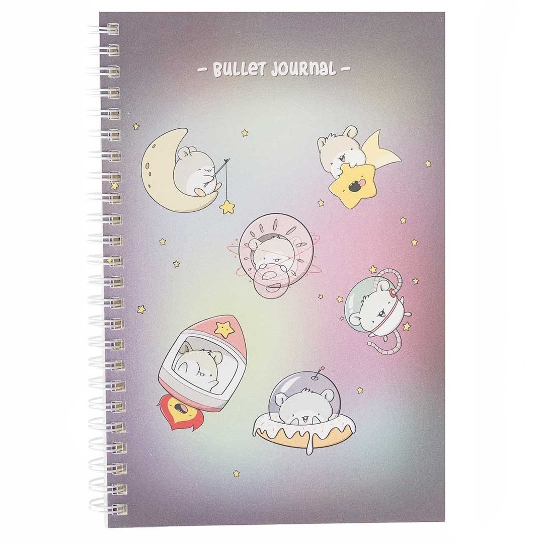 CutieSquad A5 Bullet Journal - Space Hamsters