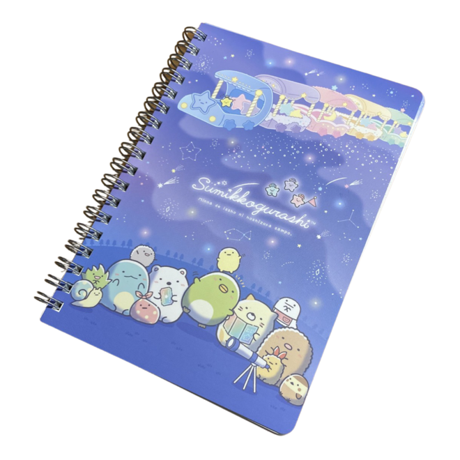Sumikkogurashi notitieboek  - Starry sky walk - Train
