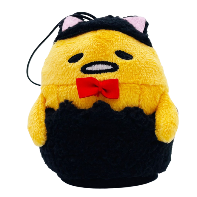 Gudetama Halloween - mini plush black