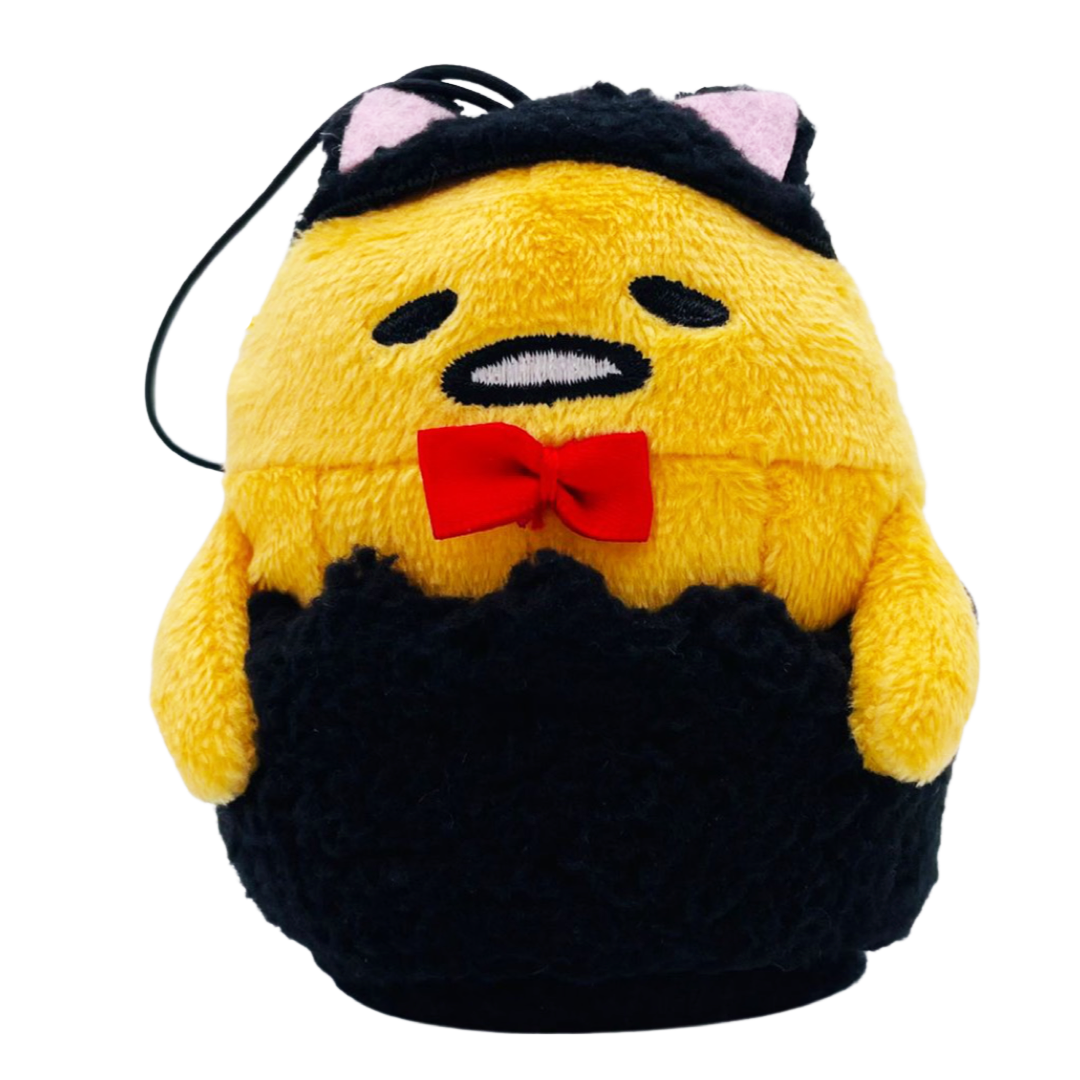 Sanrio Gudetama Halloween mini plush black