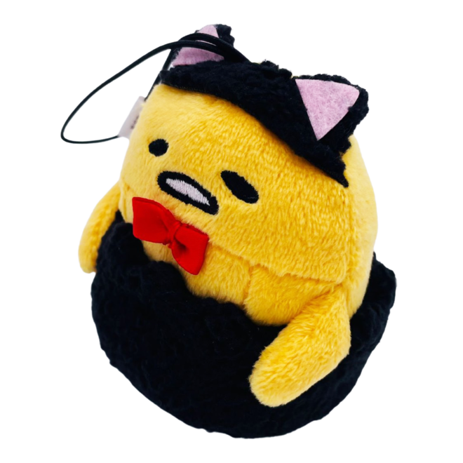 Gudetama Halloween - mini plush black