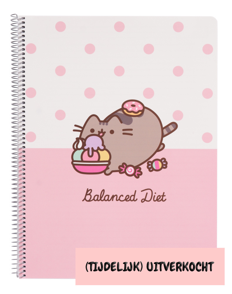 Pusheen Pusheen A4 notebook met lijntjes Balanced Diet