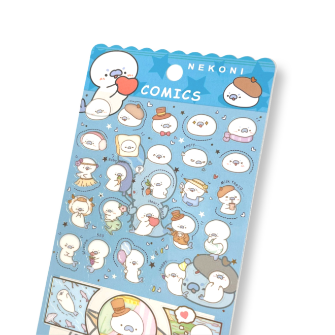 Nekoni Comics Seal Stickers