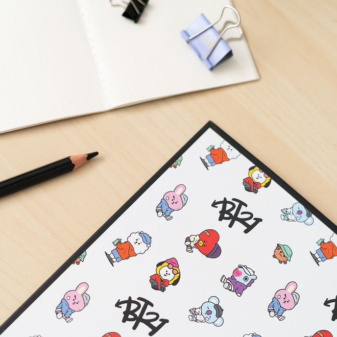 BT21 2 ring binder file (2 rings) - Street Mood