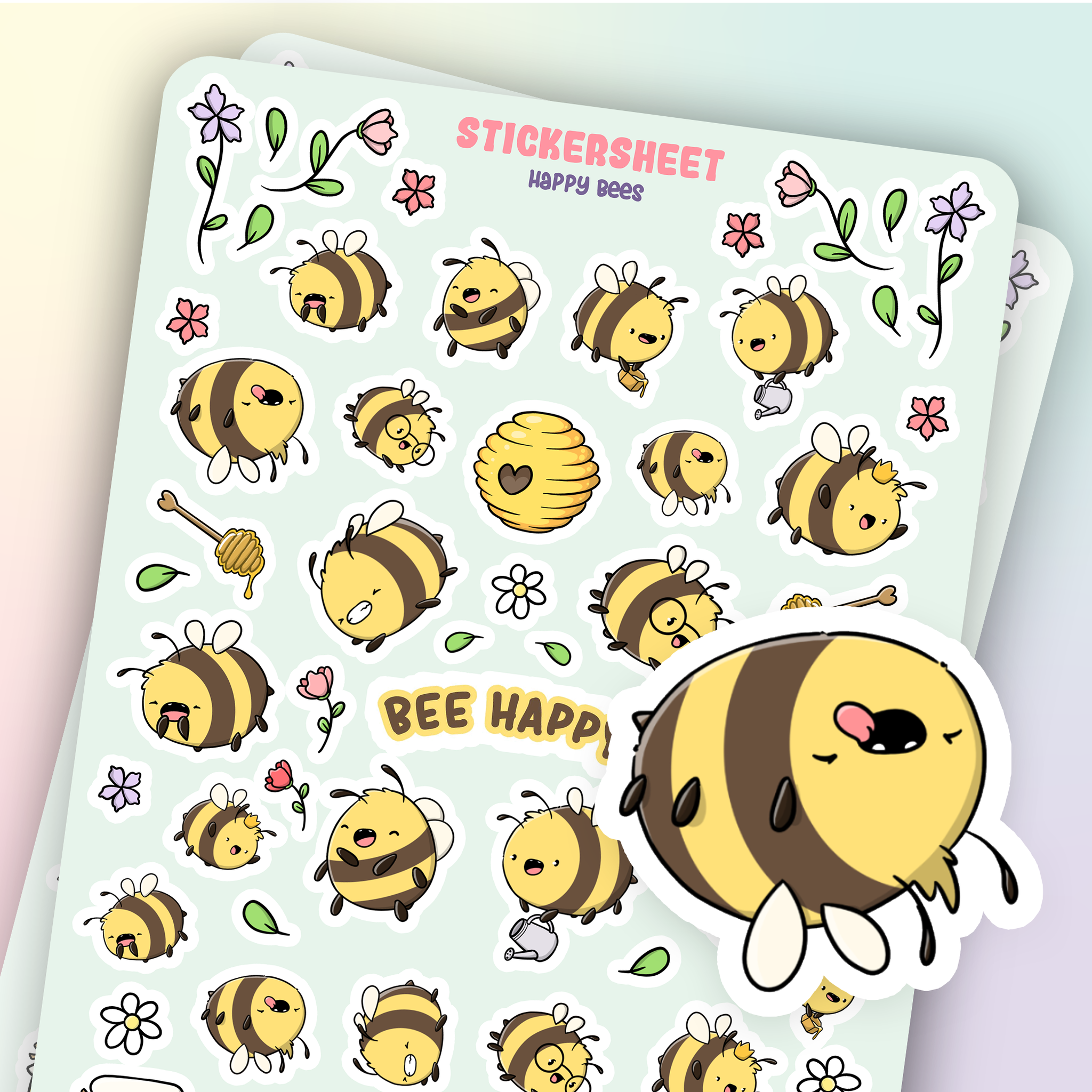 CutieSquad Stickervel - Bee Happy