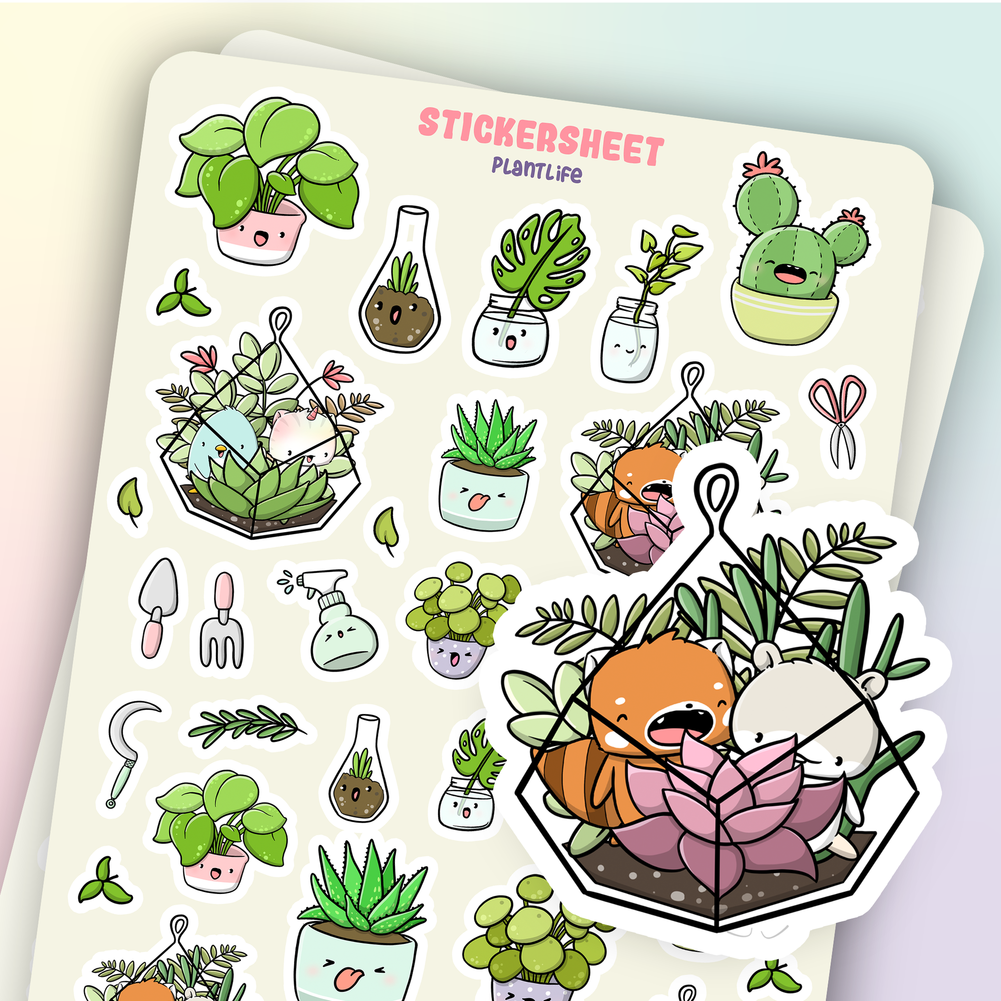 CutieSquad Stickervel - Plant Life