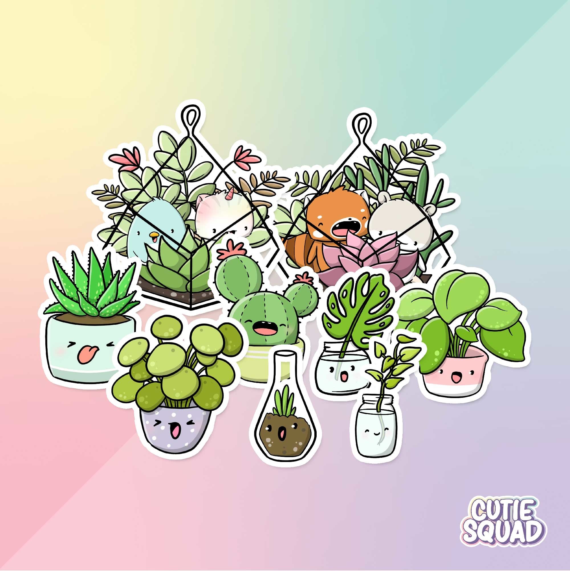 CutieSquad Stickerset - Plant Life