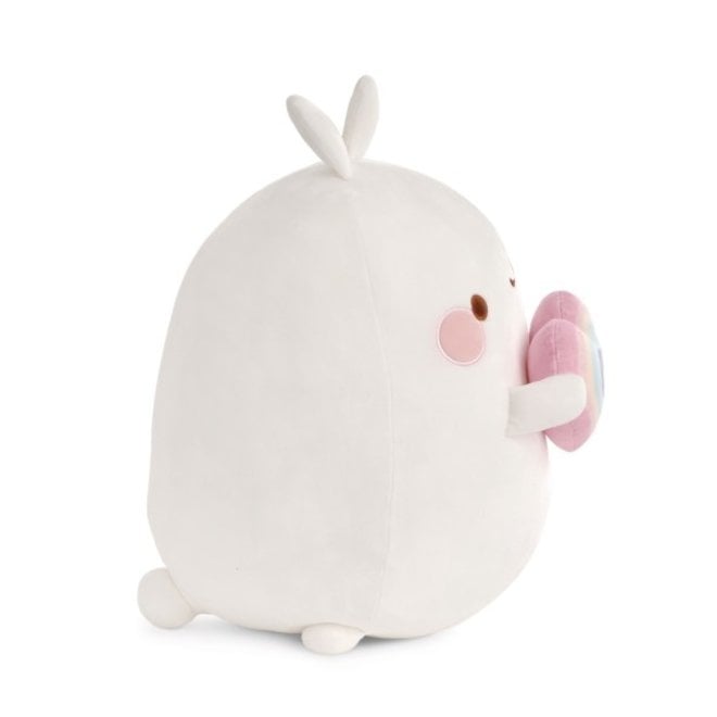 Molang plush with heart - 48 cm