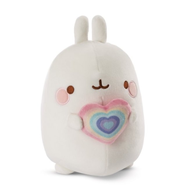 Molang plush with heart - 48 cm