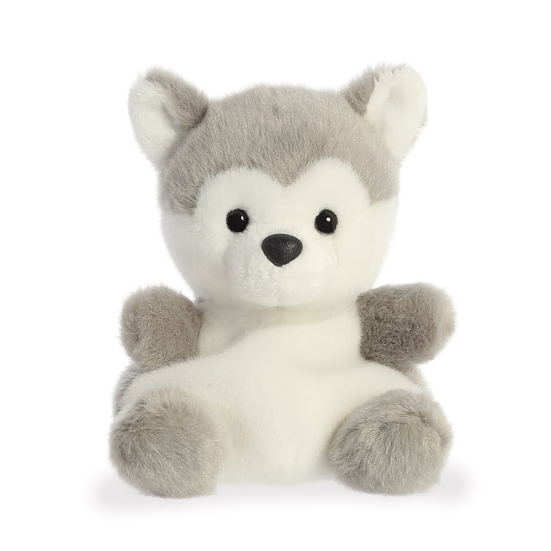 Palm Pals Husky knuffeltje - 13 cm