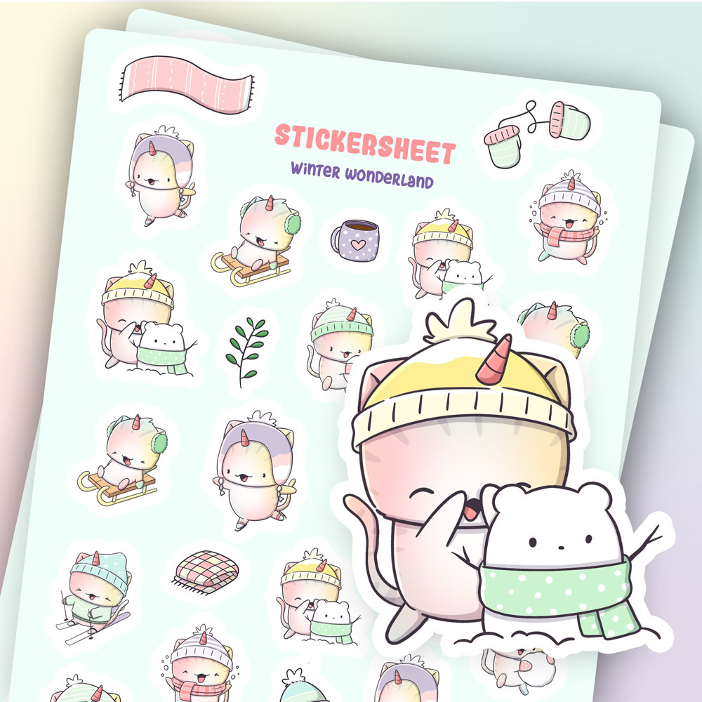 CutieSquad Stickervel - Winter Wonderland