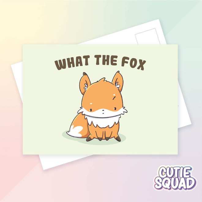 Postcard - What the fox