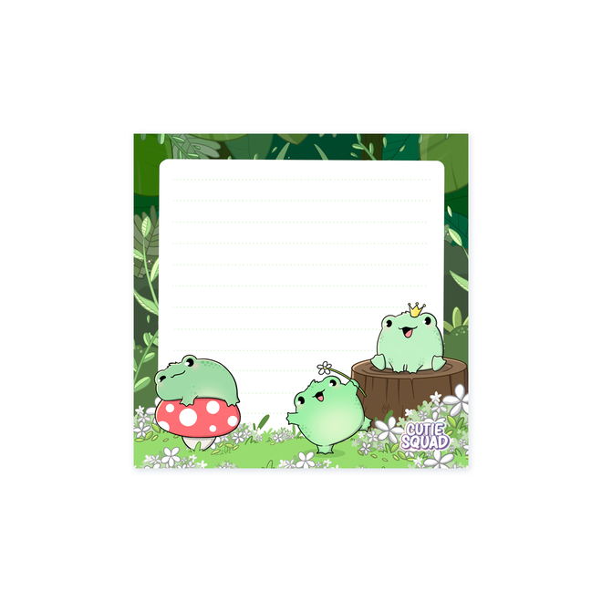 Mini Sticky Notes - Frog Festival
