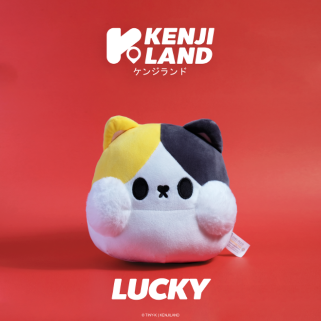 Yabu Tiny-K Lucky Cat Yellow plush - 22 cm