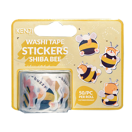 Kenji Washi tape stickers Shiba Bee