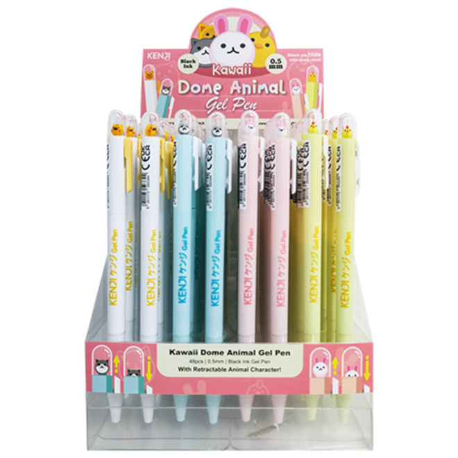 Dome animal gel pen