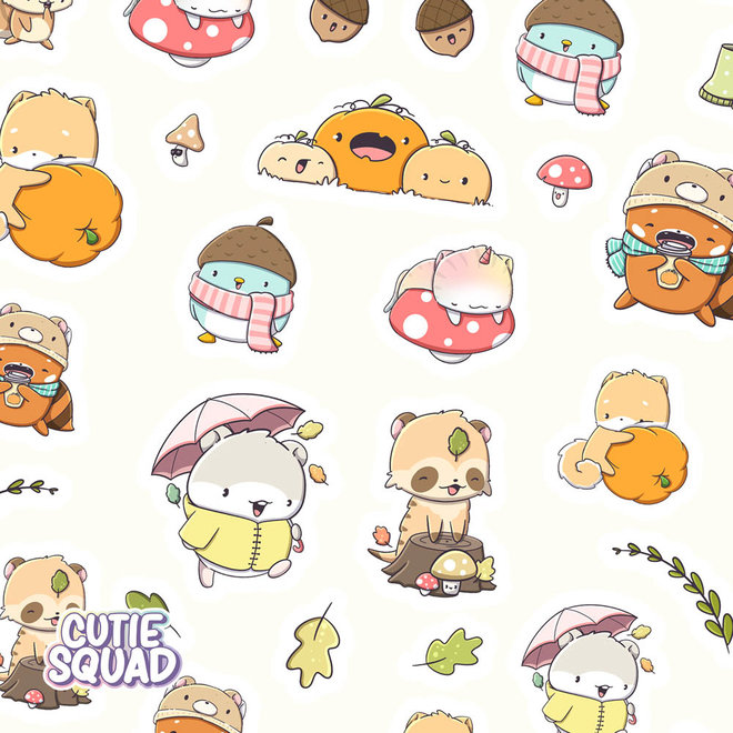 Sticker sheet - Cozy Forest