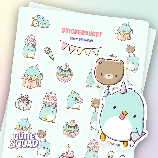 Sticker sheet - Ray's Birthday