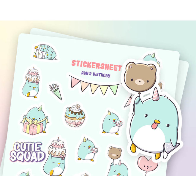 Sticker sheet - Ray's Birthday