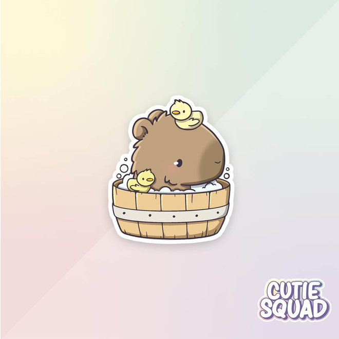 Stickerset - Capybara Bathing