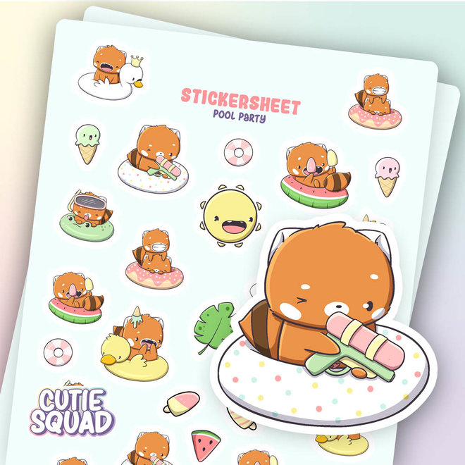 Sticker sheet - Pool Party