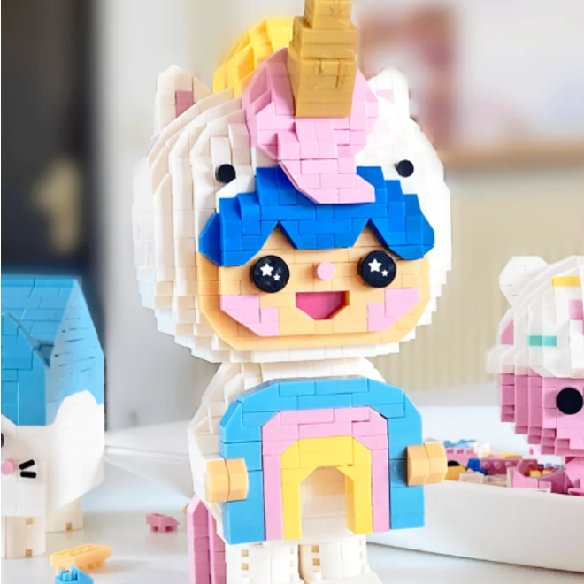 Mini Bricks - Rainbow Unicorn