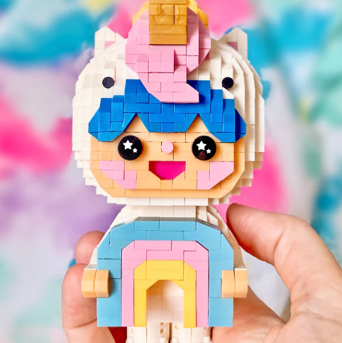 Momiji Mini Bricks Rainbow Unicorn