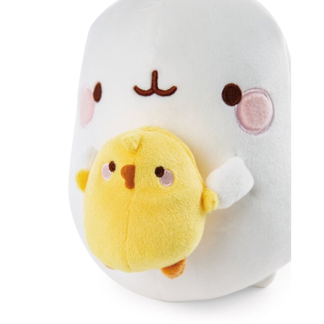 Molang met Piu Piu knuffel - 24 cm