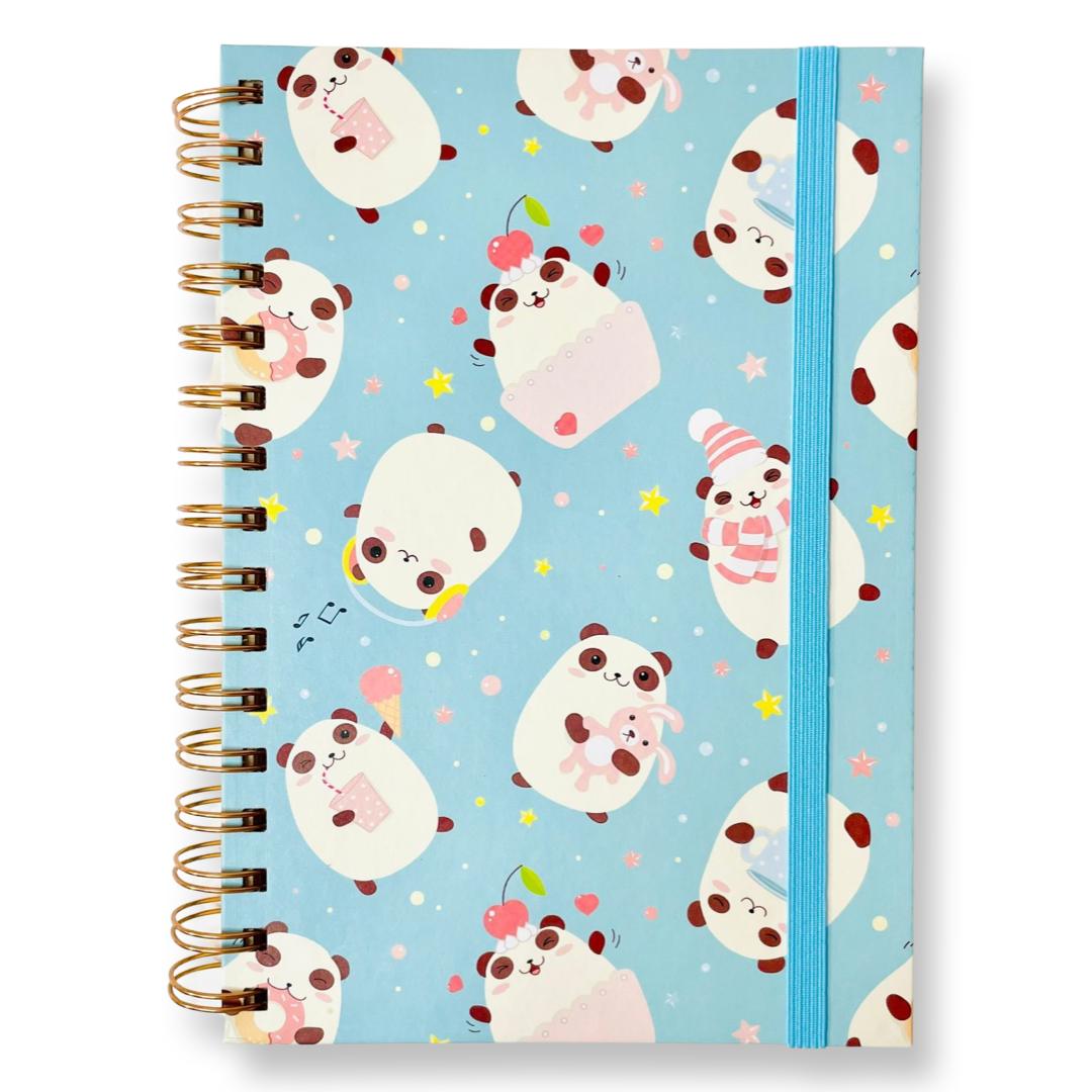 Kenji Notebook Hardcover A5 Party Panda
