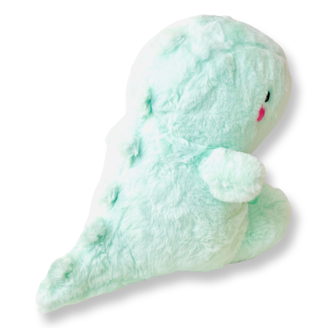 Yabu Fluffy Dino Green knuffel - 27 cm