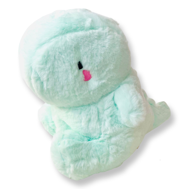 Yabu Fluffy Dino Green knuffel - 27 cm