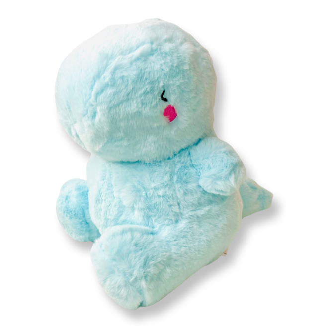 Yabu Fluffy Dino Blue knuffel - 27 cm