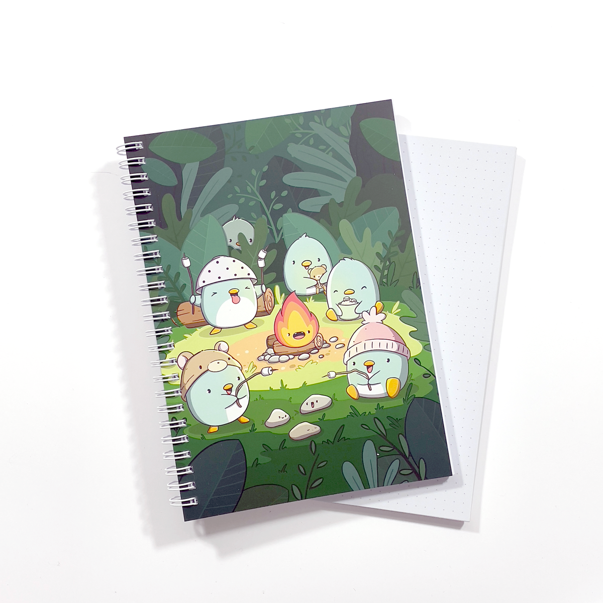 CutieSquad Notebook A5 Penguin Campfire