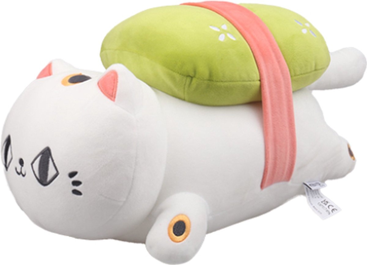 Kenji Sushi Lucky Cat knuffel 35 cm
