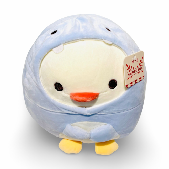 Yabu pinguin knuffel blauw - 25 cm