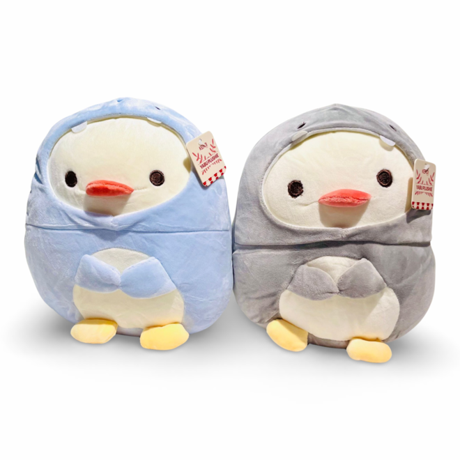 Yabu pinguin knuffel blauw - 25 cm