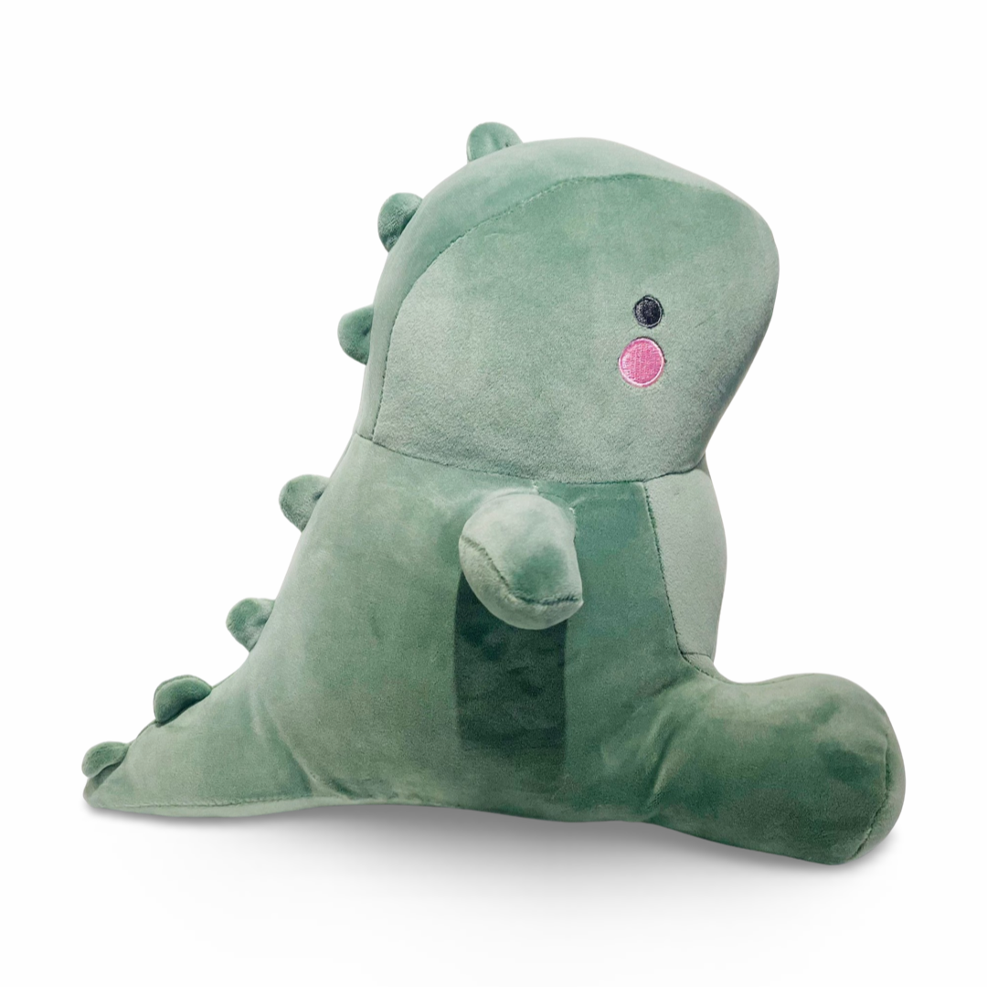 Yabu Fluffy Dino Green knuffel - 27 cm 