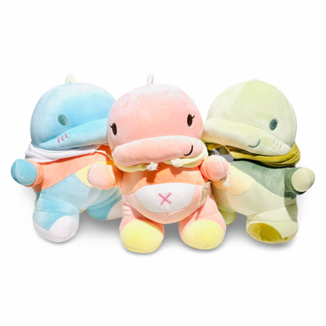 Yabu rex knuffel roze - 30 cm