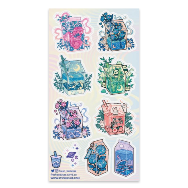 Sticker sheet - Dreamy Drinks