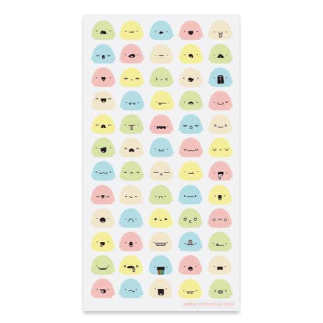 Sticker sheet - Emochis