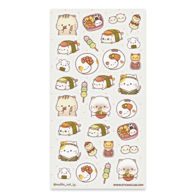 Sticker sheet -  Feline Feast